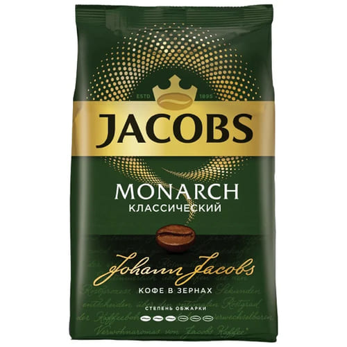 Jacobs Monarch классический, кофе зерновой, 800 гр