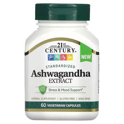 21st Century Ашваганда 500 мг, 60 вегетарианских капсул