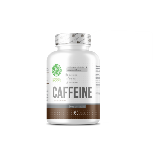 Nature Foods Кофеин 100 мг, 60 капсул