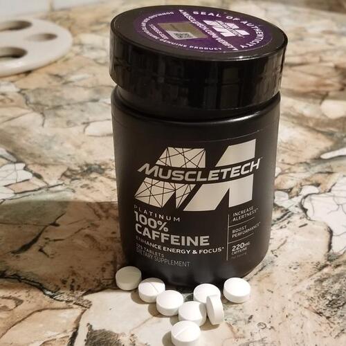 MuscleTech Кофеин, Platinum Caffeine 125 таблеток