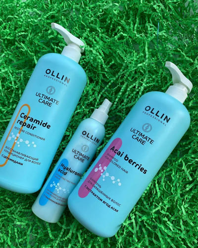 OLLIN Professional Ultimate Care Шампунь для окрашенных волос с экстрактом ягод асаи, 1000 мл