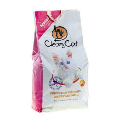 CleanyCat, Наполнитель минеральный, впитывающий для длинношерстных кошек 4,5 л