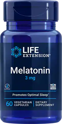 Life Extension Мелатонин 3 мг, 60 вегетарианских капсул