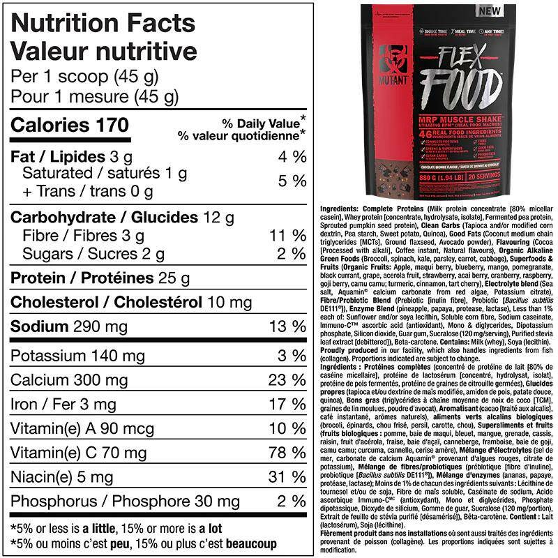 Mutant Nutrition Протеин, Flex Food 880 гр