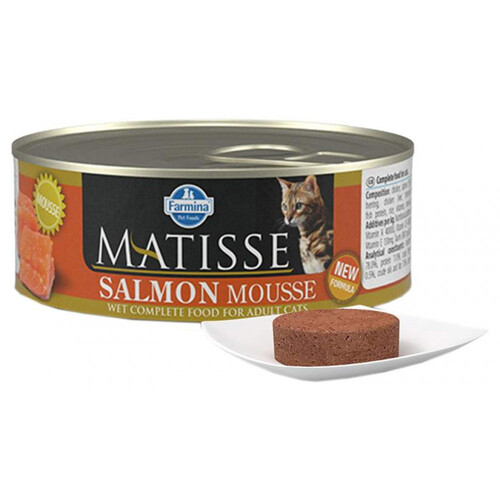 Farmina, Matisse, Беззерновые консервы для кошек всех пород, Мусс с лососем, 85 г