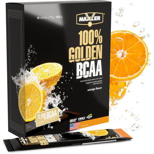 Maxler BCAA в Стиках, 100% Golden 15 шт