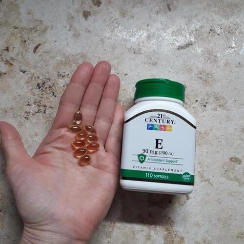 21st Century Витамин E 90 мг (200 МЕ), 110 капсул