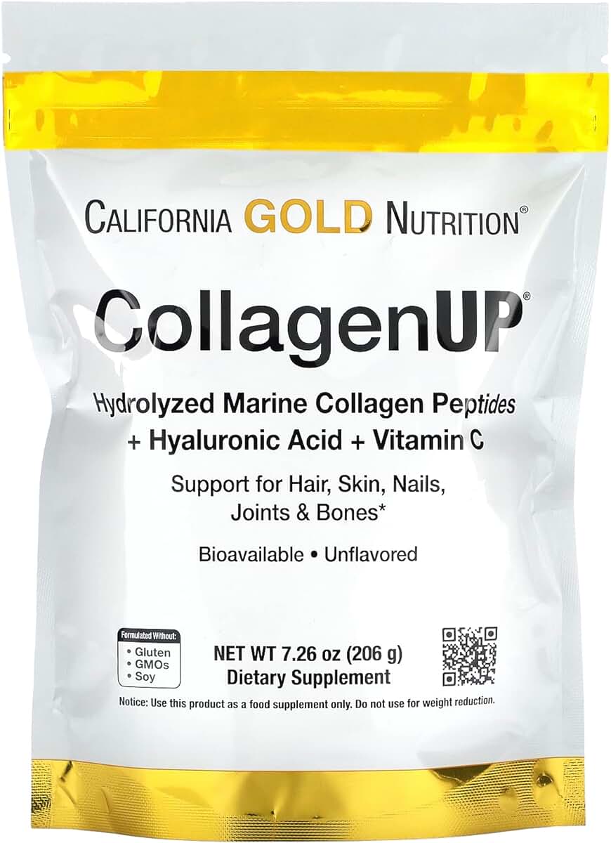 California Gold Nutrition Коллаген UP + Гиалуроновая кислота, 206 гр