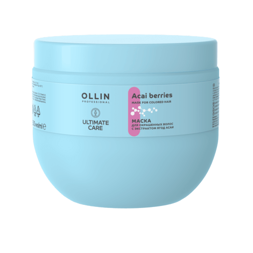 OLLIN Professional Ultimate Care Маска для окрашенных волос с экстрактом ягод асаи, 500 мл