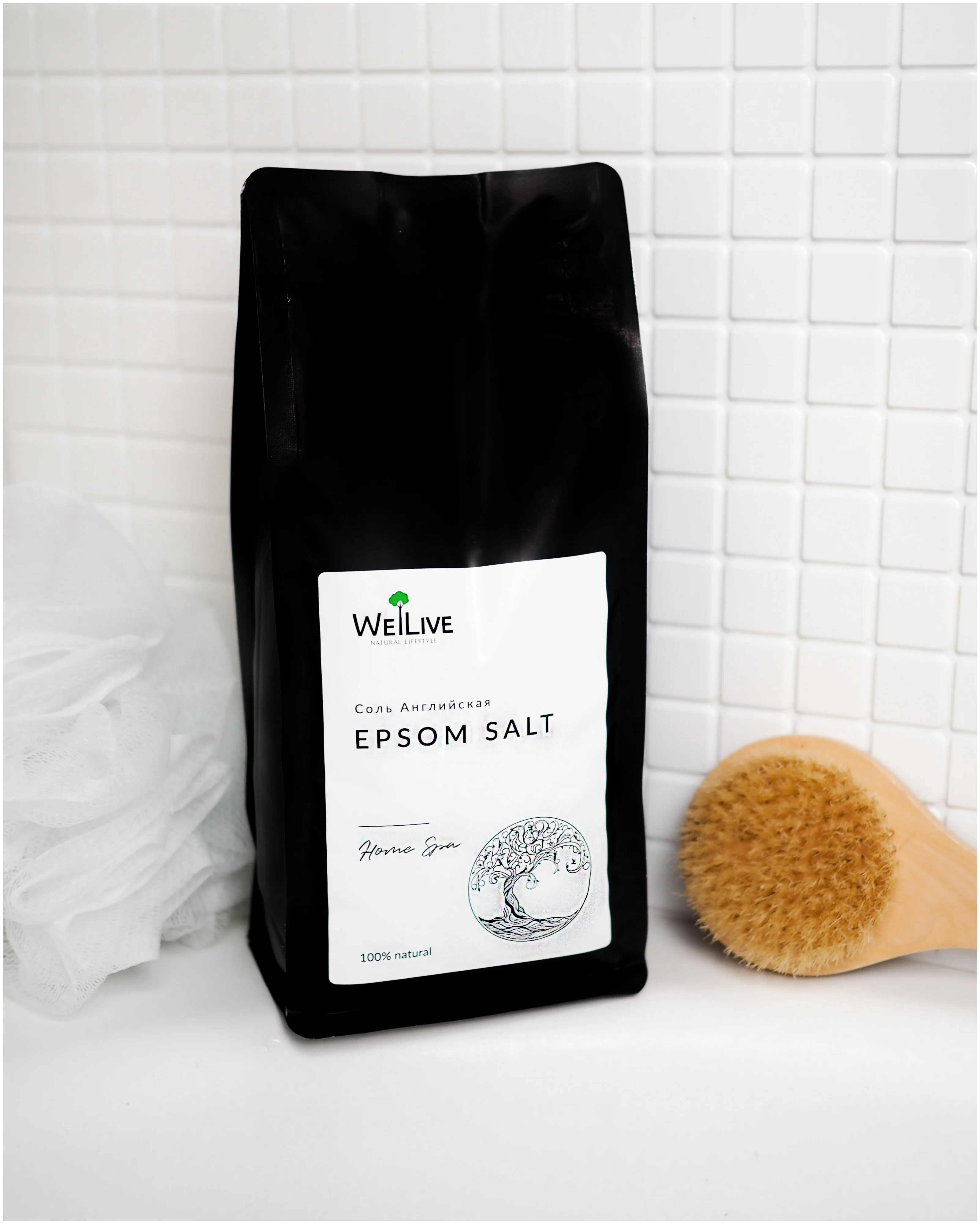 Welive Английская соль для ванн, EPSOM 1000 гр