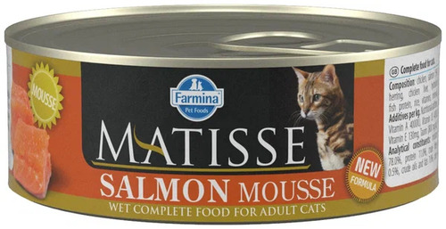 Farmina, Matisse, Беззерновые консервы для кошек всех пород, Мусс с лососем, 85 г