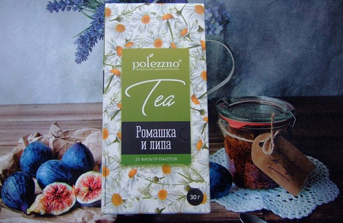 Polezzno Чай  Ромашка и липа в пакетиках, 30 гр