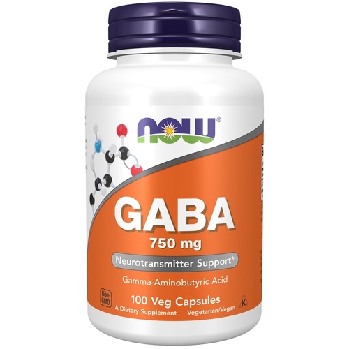 Now Foods ГАБА 750 мг, 100 таблеток