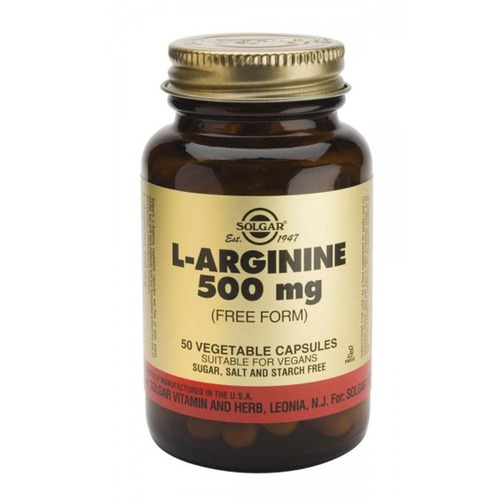Solgar L-Аргинин 500 мг, 100 капсул