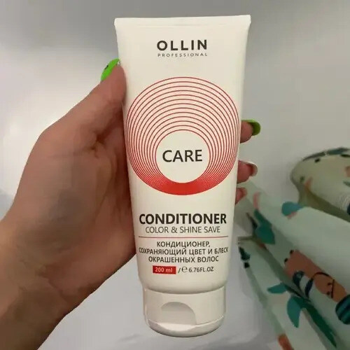 OLLIN Professional Care Кондиционер сохраняющий цвет и блеск окрашеных волос, 200 мл