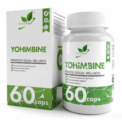 NaturalSupp Йохимбин 50 мг, 60 капсул