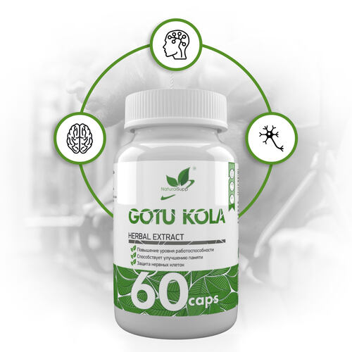 NaturalSupp Готу Кола 500 мг, 60 капсул