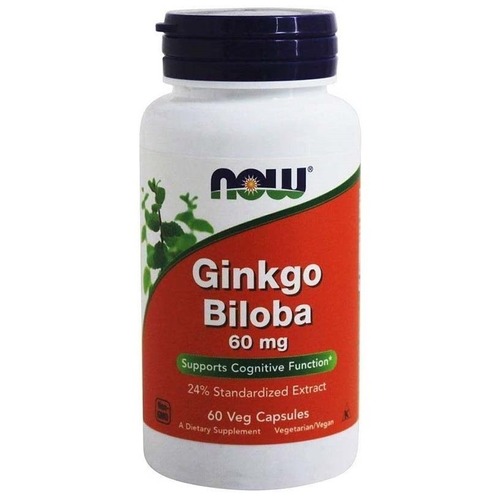 Now Foods Гинкго Билоба 60 мг, 60 капсул
