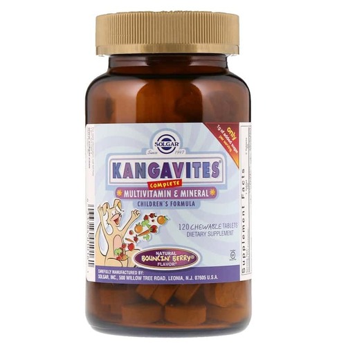 Solgar Мультивитамины для детей, Kangavites 120 таблеток