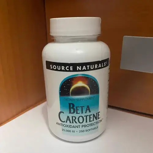 Source Naturals Бета-каротин, Beta-Carotene 25000 МЕ, 100 капсул 