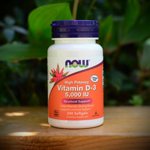 Now Foods Витамин Д-3 5000 ЕД, 120 капсул