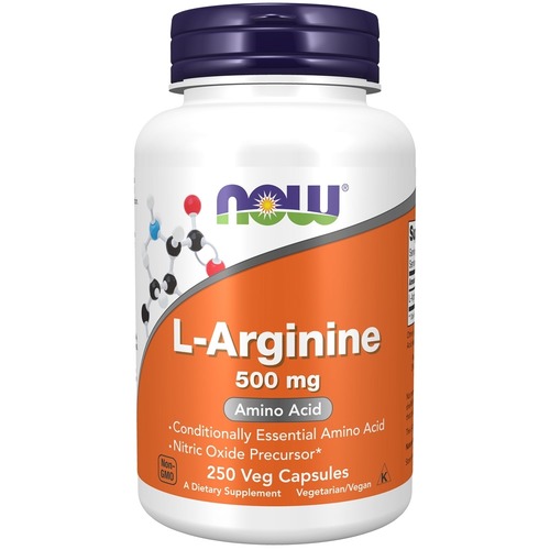 Now Foods L-Аргинин 500 мг, 250 капсул