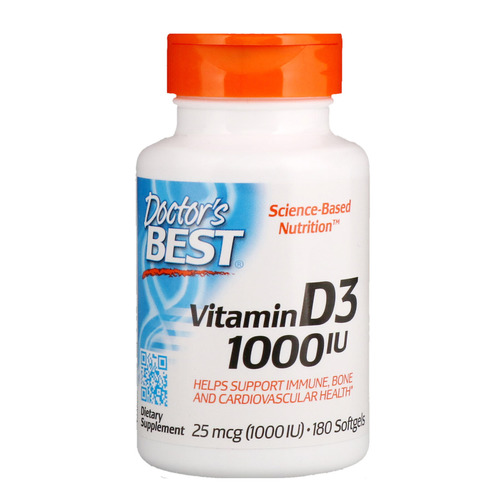 Doctors Best Витамин Д3 2000 ЕД, 180 капсул