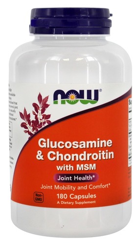 Now Foods Глюкозамин + Хондроитин + МСМ, 180 капсул
