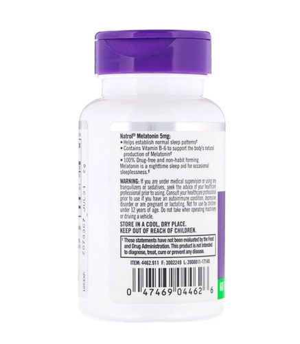 Natrol Мелатонин 5 мг, 60 таблеток