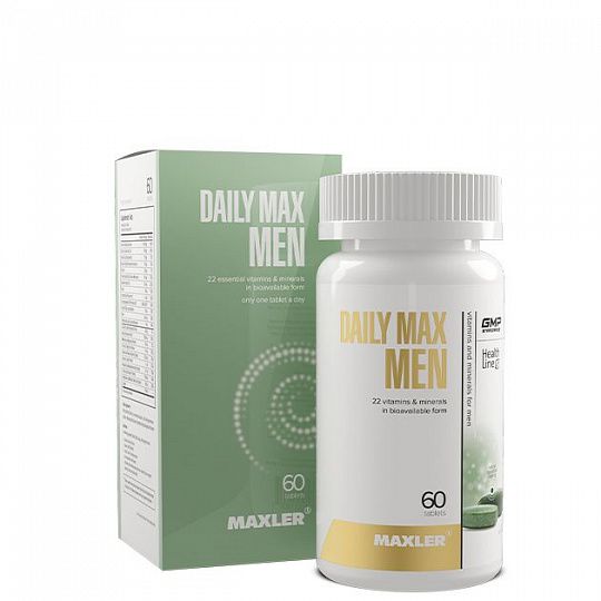 Maxler Мультивитамины для Мужчин, Daily Max Men 60 таблеток
