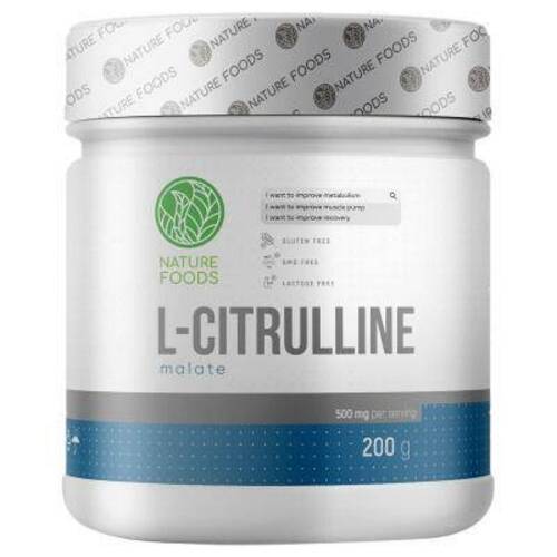 Nature Foods L-Цитруллин малат, 200 гр
