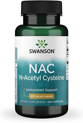 Swanson NAC N-ацетилцистеин 600 мг, 100 капсул