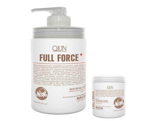 OLLIN Professional Full Force Интенсивная восстанавливающая маска с маслом кокоса, 650 мл