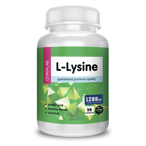 CHIKALAB L-Лизин 1200 мг, 90 капсул