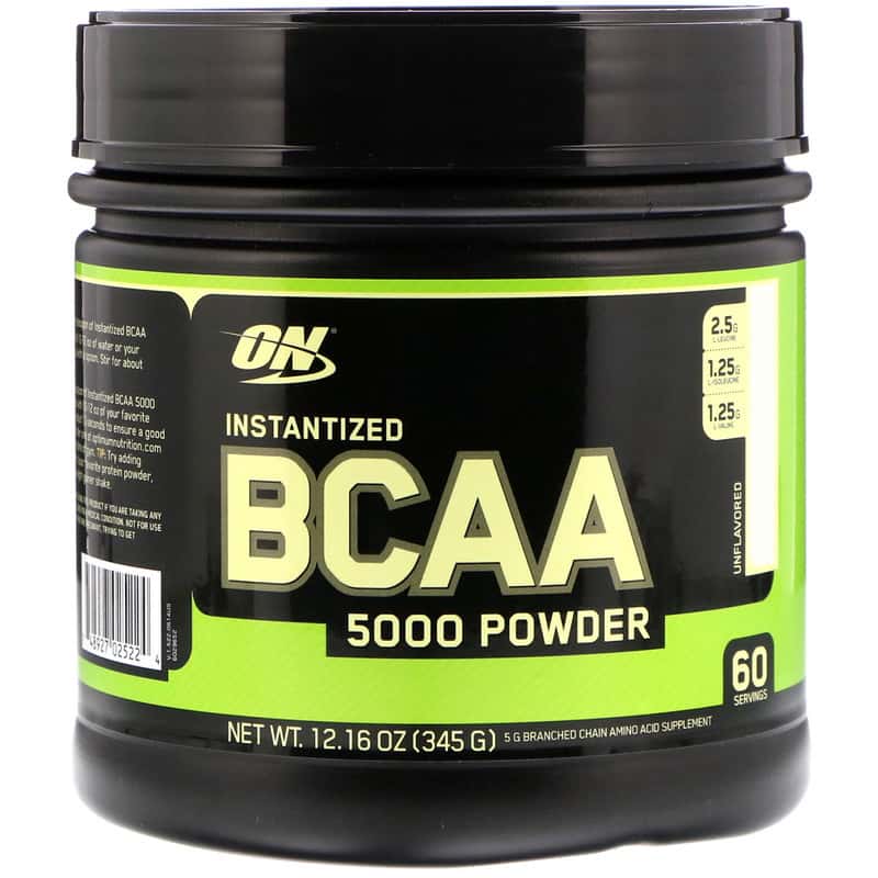Optimum Nutrition BCAA, 5000 Powder 345 гр
