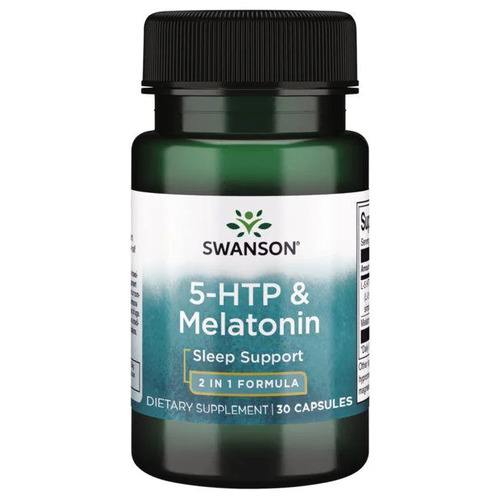 Swanson 5-HTP 50 мг + Мелатонин 3 мг, 30 капсул