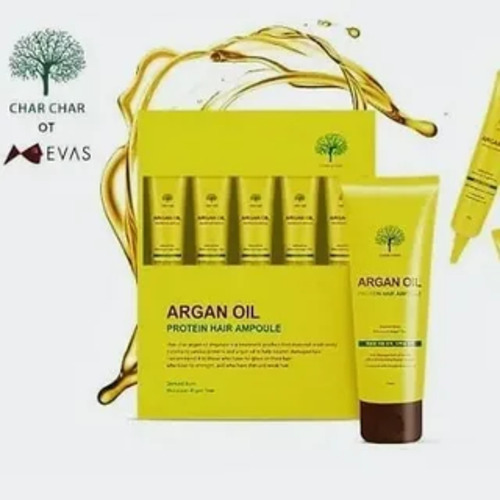 Char Char, Набор сыворотка для волос восстановление/аргановое масло, ARGAN OIL PROTEIN HAIR AMPOULE