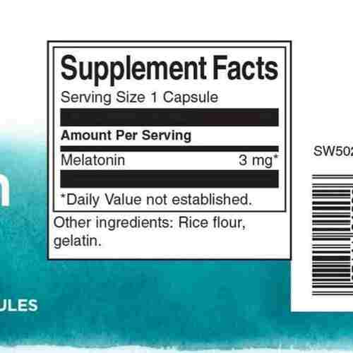 Swanson Мелатонин 3 мг, 120 капсул