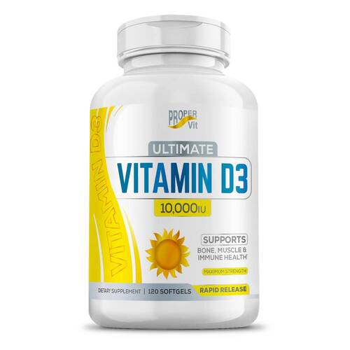 Proper Vit Vitamin D3, Витамин Д3 10000 МЕ, 120 капсул
