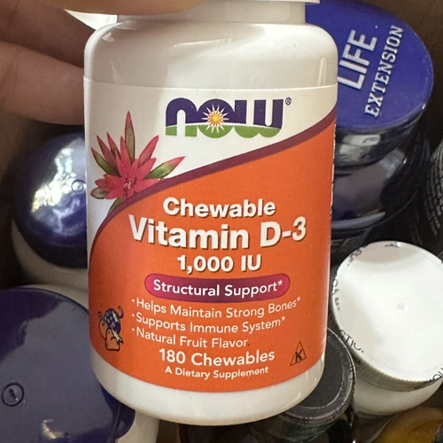 Now Foods Витамин Д-3 1000 ЕД, 180 капсул