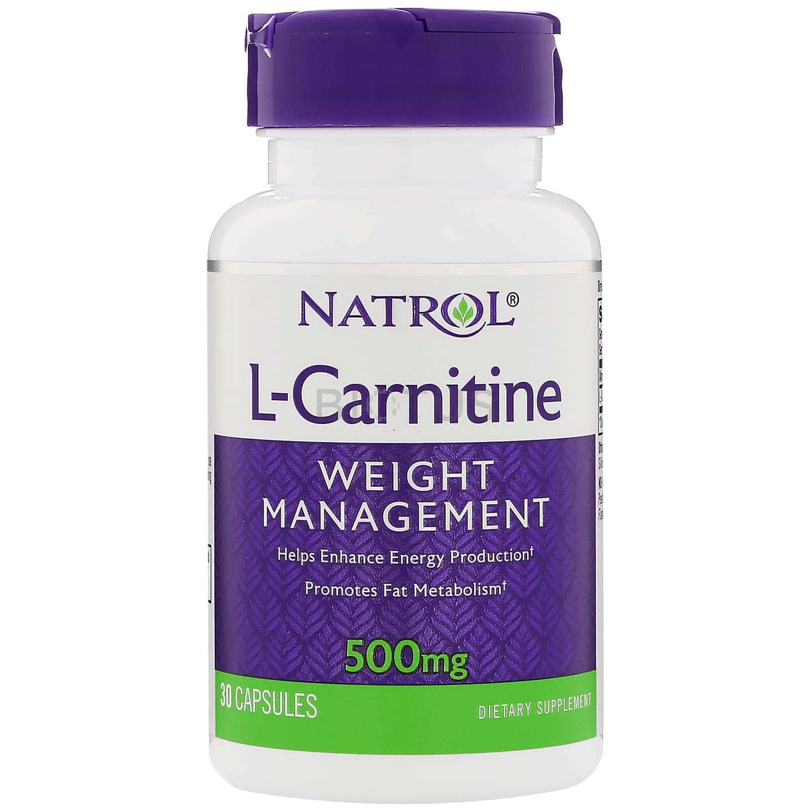 Natrol L-Карнитин 500 мг, 30 капсул