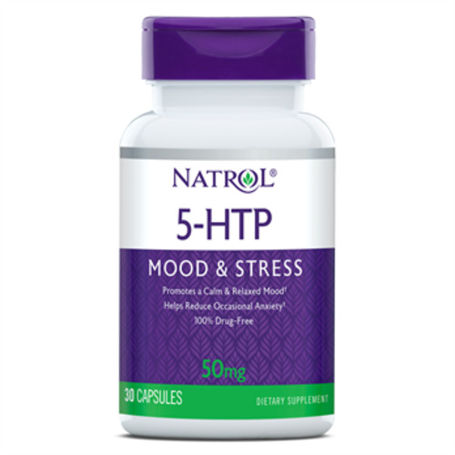 Natrol 5-HTP 50 мг, 30 капcул