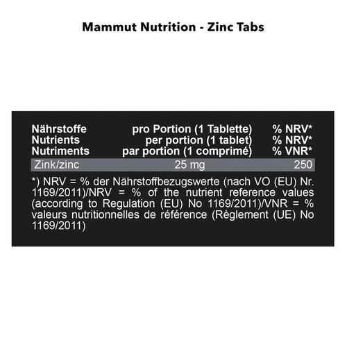Mammut Nutrition Цинк Глюконат 25 мг, 240 капусл