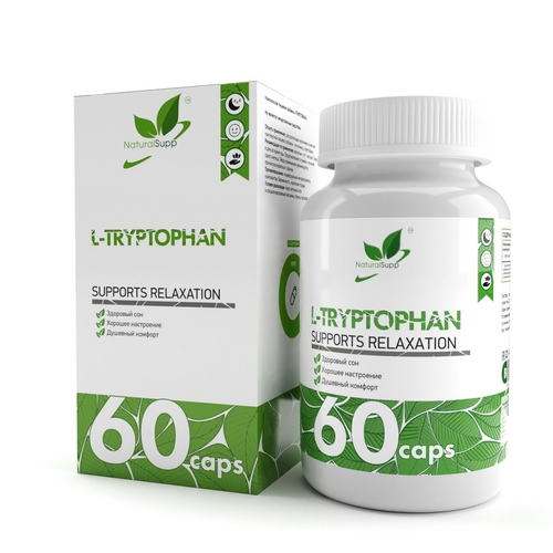 NaturalSupp L-Триптофан 500 мг, 60 капсул