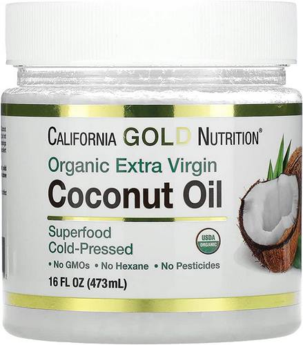 California Gold Nutrition Кокосовое масло органическое нерафинированное первого отжима, 473 мл