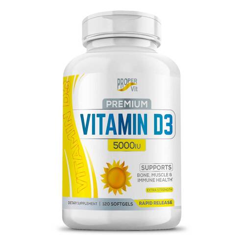 Proper Vit Vitamin D3, Витамин Д3 5000 МЕ, 120 капсул