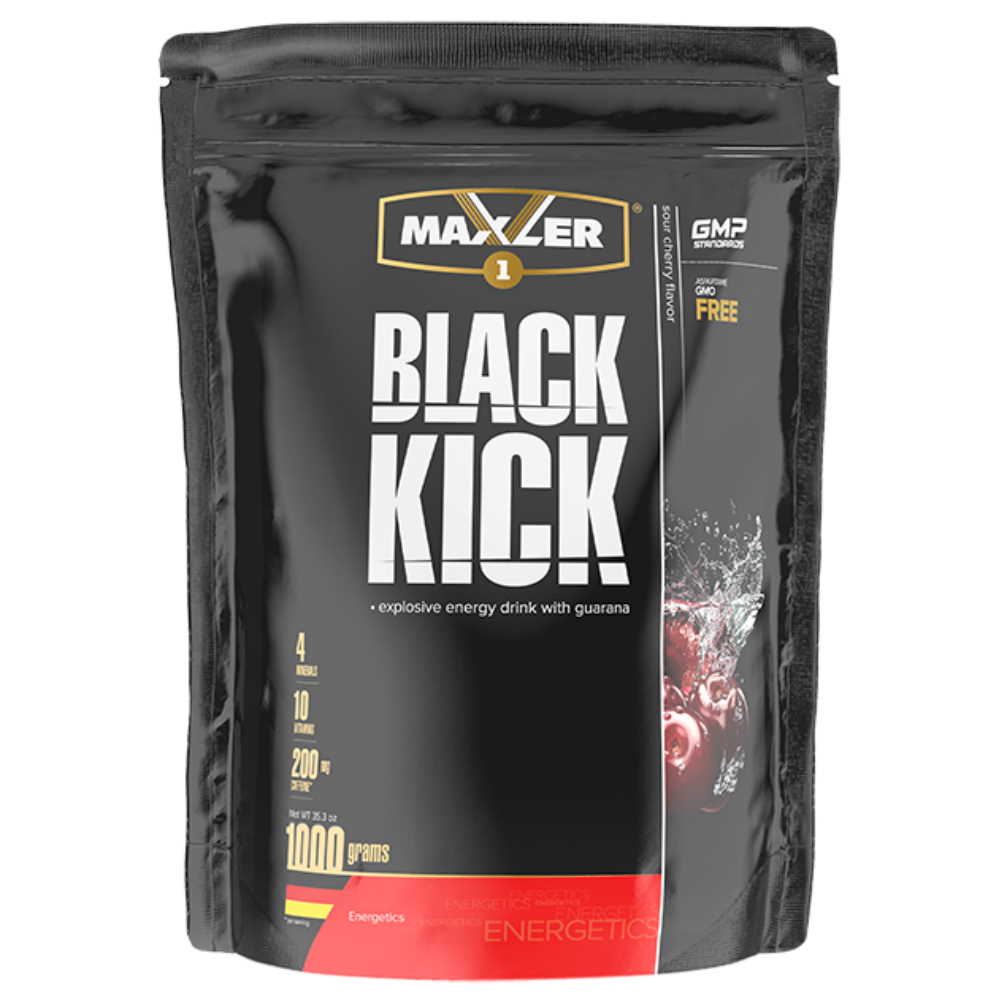 Maxler Изотоник + Кофеин, Black Kick 1000 гр