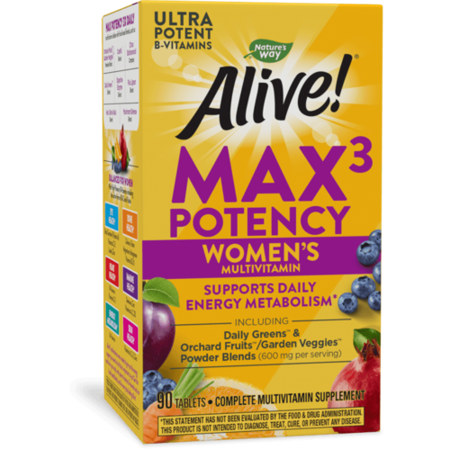 Nature's Way Мультивитамины для Женщин, Alive! Max3 Potency 90 таблеток