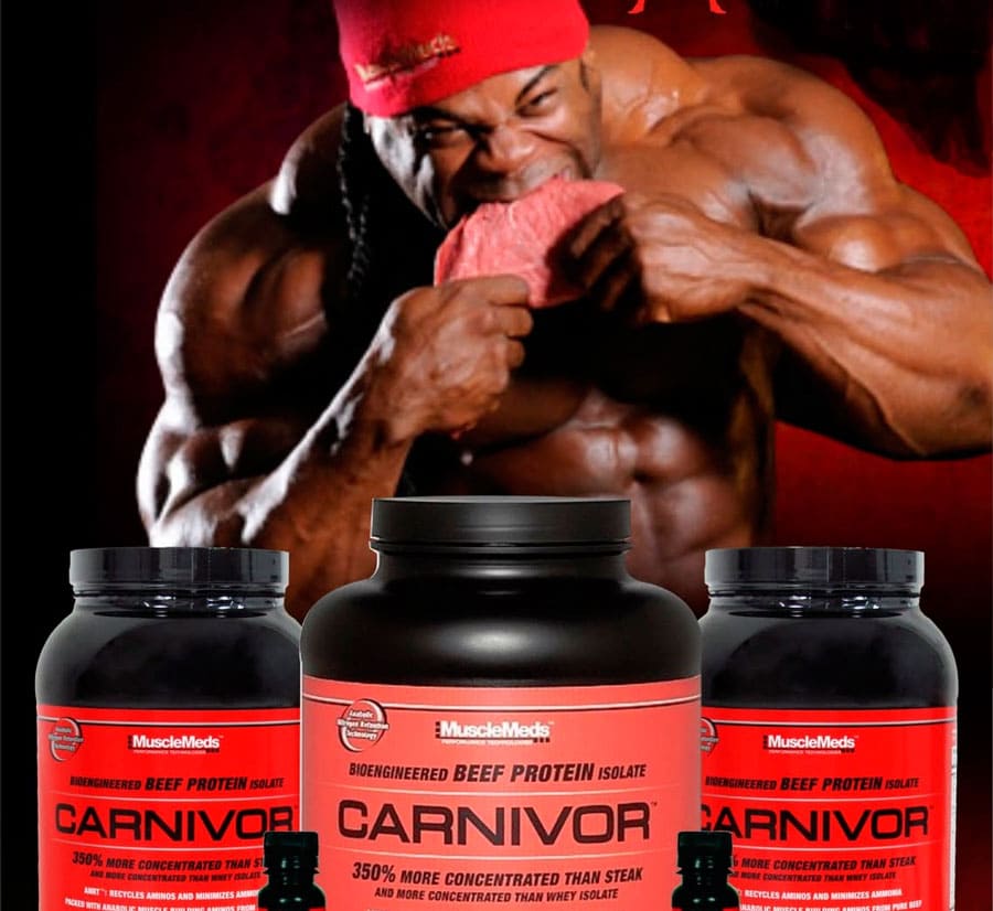 Muscle Meds Beef Protein Isolate, Протеин Изолят Говяжий, Carnivor 3600 гр