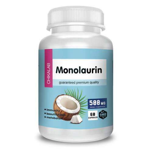 CHIKALAB Монолаурин 500 мг, 60 капсул